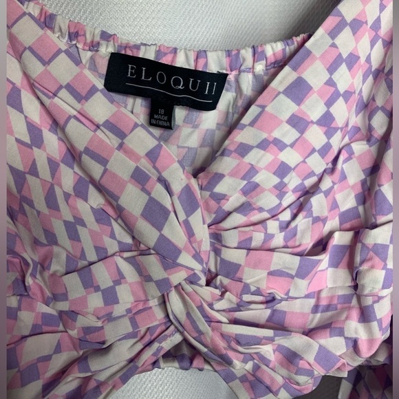 Nwt Eloquii Crop twist detail blouse - Picture 5 of 7